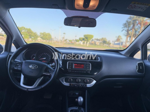 Kia Rio 2015 Black Automatic Used for Sale in Suez  - 9
