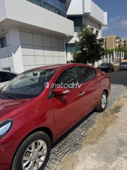 Nissan Sunny 2024 Dark Red Automatic Used for Sale in Ismailia - 2
