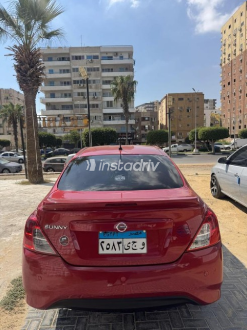 Nissan Sunny 2024 Dark Red Automatic Used for Sale in Ismailia - 3