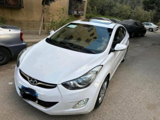 Hyundai Elantra MD 2013 White Automatic Used for Sale in Cairo