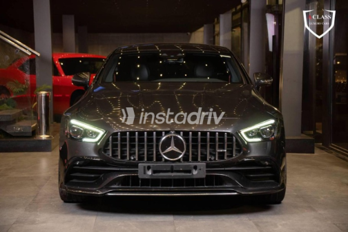 Mercedes GT 43 2022 Gray Automatic Used for Sale in Sheikh Zayed City - 3