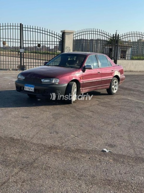Hyundai Elantra 1994 Burgundy Manual Used for Sale in Kafr el-Sheikh - 1