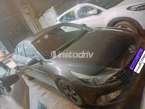 Hyundai Elantra 2021 Gray Automatic Used for Sale in El Haram - 1
