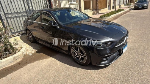 Mercedes C 200 AMG 2022 Black Automatic Used for Sale in Alexandria - 3