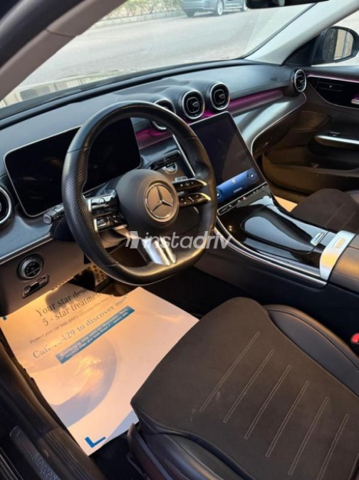 Mercedes C 200 AMG 2022 Black Automatic Used for Sale in Alexandria - 7