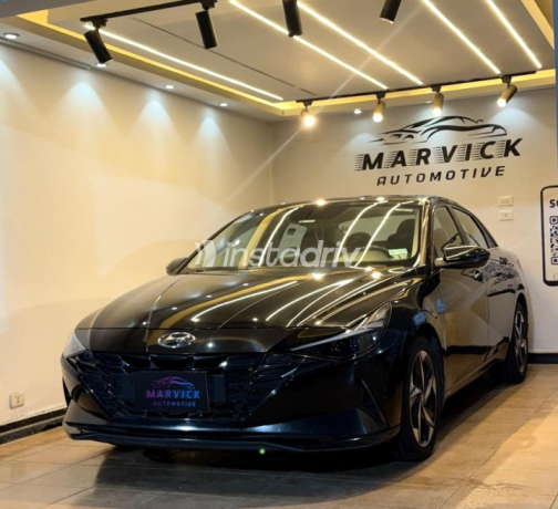 Hyundai Elantra CN7 2022 Black Automatic Used for Sale in Cairo - 3