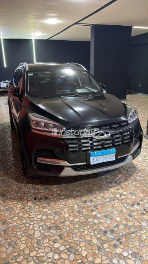 Chery Tiggo 8 2022 Black Automatic Used for Sale in Helwan - 3