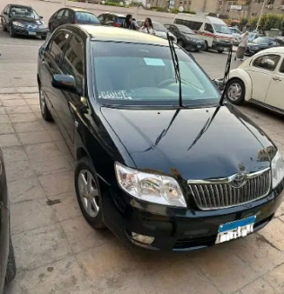 تويوتا كورولا 2007 أسود أوتوماتيك مستعملة للبيع في المنصورة