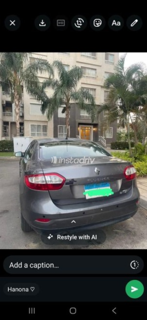 Renault Fluence 2015 Dark Gray Automatic Used for Sale in Cairo - 2