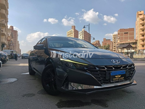 Hyundai Elantra 2021 Dark Blue Automatic Used for Sale in Tanta - 2