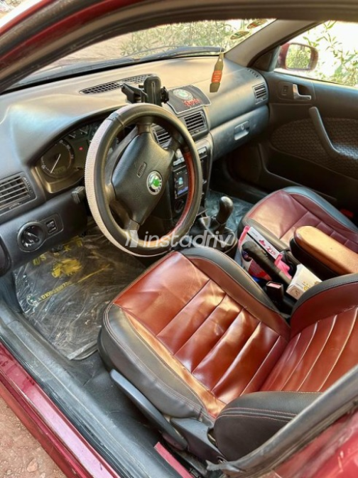 Skoda Octavia A4 2005 Dark Red Manual Used for Sale in Tanta - 1