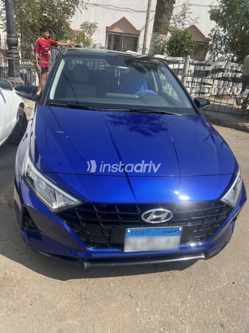 Hyundai I20 2021 Blue Automatic Used for Sale in Greater Cairo ( Cairo + Giza) - 1