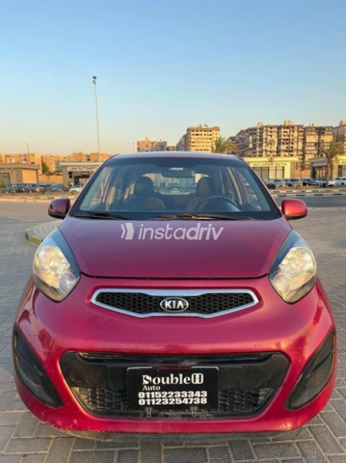 Kia Picanto 2013 Dark Red Automatic Used for Sale in Nasr city - 8