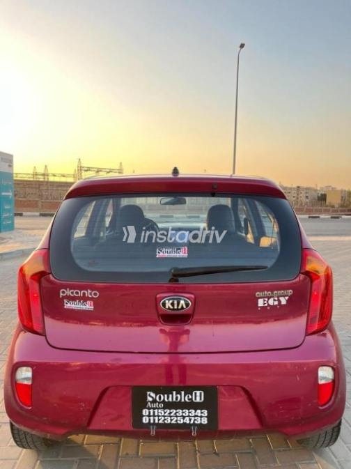 Kia Picanto 2013 Dark Red Automatic Used for Sale in Nasr city - 10