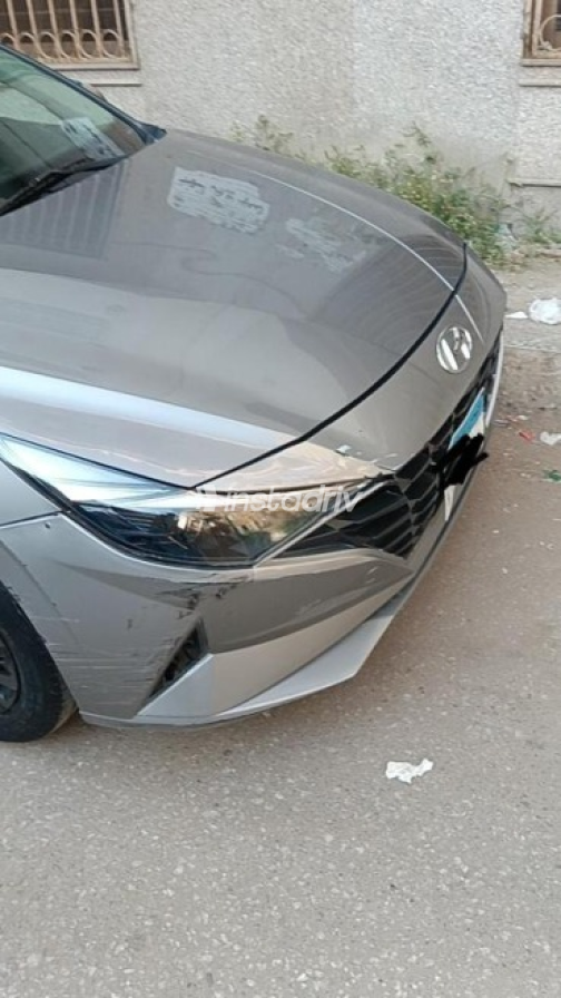 Hyundai Elantra CN7 2021 Gray Automatic Used for Sale in El Qanater El Khayreya - 4