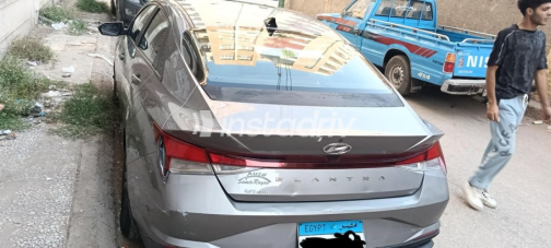Hyundai Elantra CN7 2021 Gray Automatic Used for Sale in El Qanater El Khayreya - 6