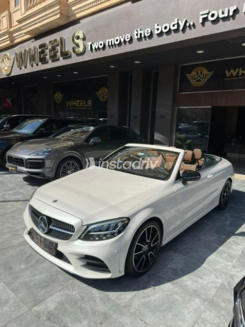 Mercedes C 180 2023 White Automatic Used for Sale in Cairo - 1
