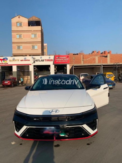 Hyundai Elantra CN7 2024 White Automatic Used for Sale in Qalyubia - 1