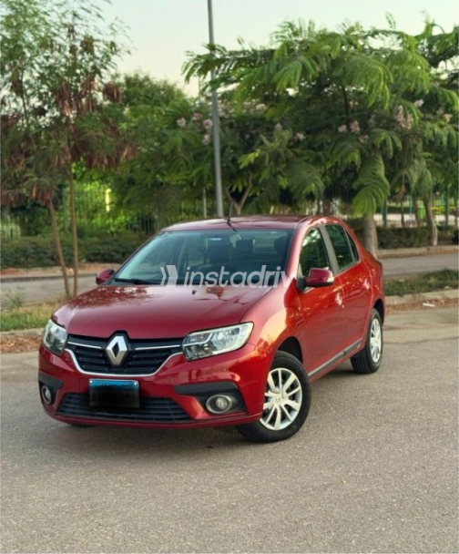 Renault Logan 2021 Dark Red Automatic Used for Sale in Greater Cairo ( Cairo + Giza) - 3