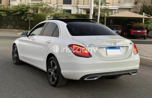Mercedes C 180 2020 White Automatic Used for Sale in Cairo - 1