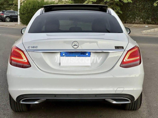 Mercedes C 180 2020 White Automatic Used for Sale in Cairo - 4
