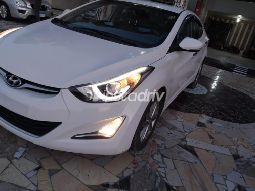 Hyundai Avante 2014 White Automatic Used for Sale in Mansoura - 6