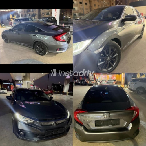 Honda Civic 2021 Dark Gray Automatic Used for Sale in Cairo - 1