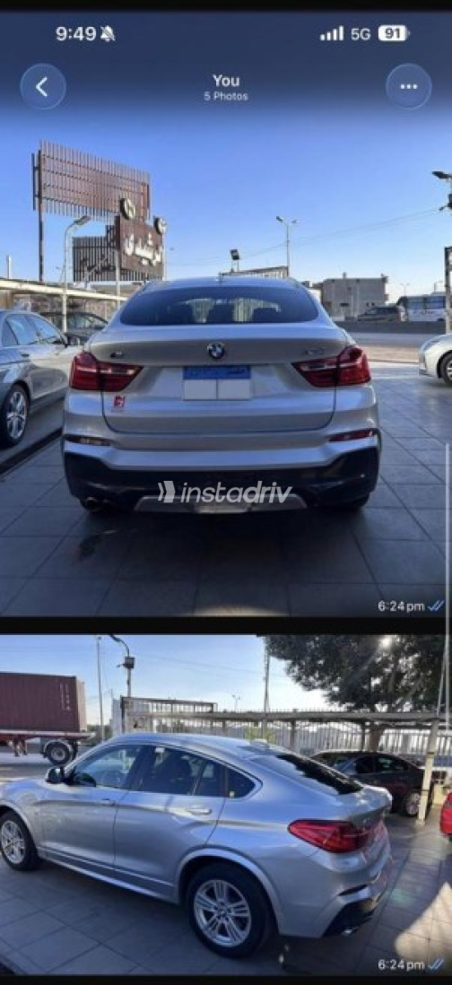 بي ام دبليو X4 2017 فضي أوتوماتيك مستعملة للبيع في الإسكندرية - 2