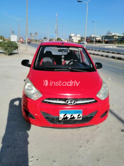 هيونداي I10 2013 أحمر يدوي مستعملة للبيع في السويس‎ - 1