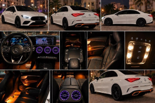 مرسيدس CLA AMG 2020 أبيض أوتوماتيك مستعملة للبيع في الإسكندرية