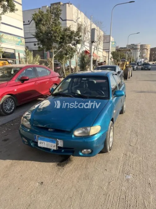 Hyundai Accent 1999 Blue Manual Used for Sale in Obour City - 1