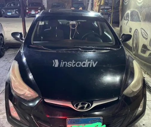 Hyundai Elantra MD 2015 Black Automatic Used for Sale in Cairo - 1