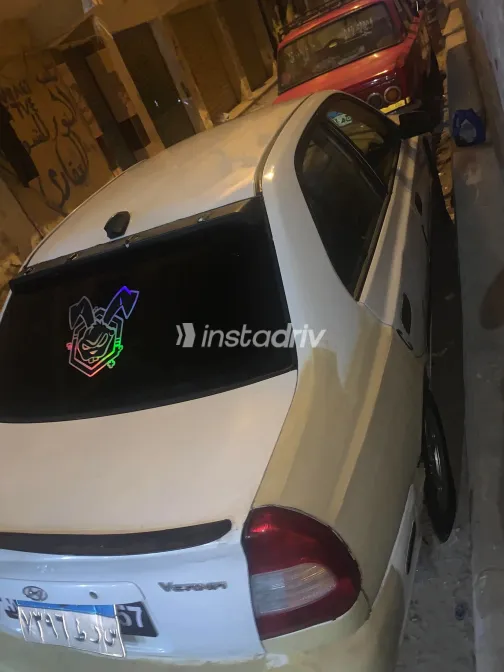 Hyundai Verna 2008 White Manual Used for Sale in Greater Cairo ( Cairo + Giza) - 3