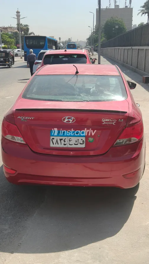 Hyundai Accent RB 2016 Red Automatic Used for Sale in Greater Cairo ( Cairo + Giza) - 1