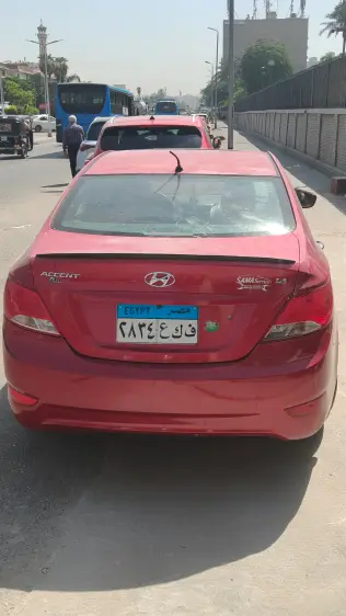 Hyundai Accent RB 2016 Red Automatic Used for Sale in Greater Cairo ( Cairo + Giza)