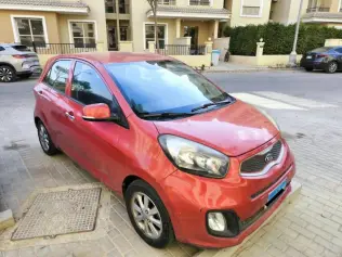 Kia Picanto 2015 Red Automatic Used for Sale in Cairo