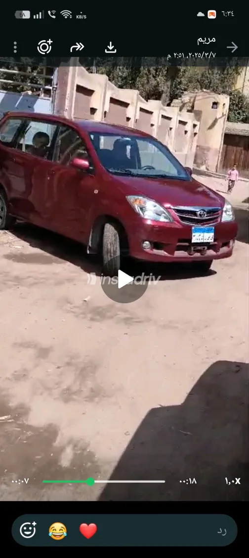 Toyota Avanza 2009 Red Automatic Used for Sale in Greater Cairo ( Cairo + Giza) - 3
