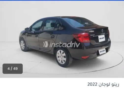 رينو لوجان 2022 أسود CVT مستعملة للبيع في القاهرة الكبرى ( القاهرة - الجيزة) - 3