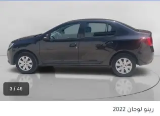 رينو لوجان 2022 أسود CVT مستعملة للبيع في القاهرة الكبرى ( القاهرة - الجيزة)