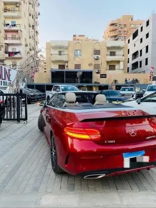 Mercedes C 180 2017 Red Automatic Used for Sale in Greater Cairo ( Cairo + Giza)