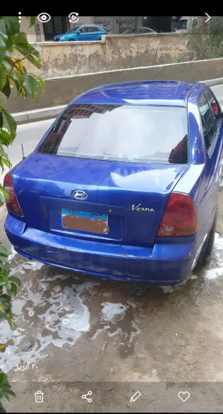 Hyundai Verna 2014 Blue Manual Used for Sale in Greater Cairo ( Cairo + Giza)