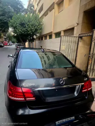 Mercedes E 200 2014 Black Automatic Used for Sale in Greater Cairo ( Cairo + Giza)