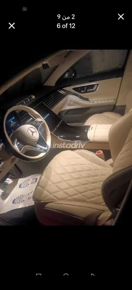 Mercedes S 500 2023 Black Automatic Used for Sale in Greater Cairo ( Cairo + Giza) - 9