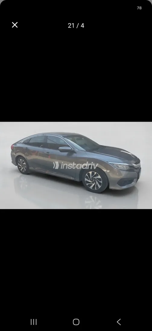 Honda Civic 2017 Gray Automatic Used for Sale in Greater Cairo ( Cairo + Giza) - 3
