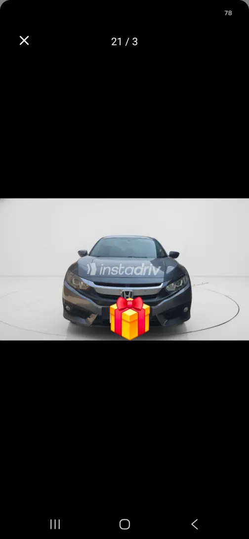 Honda Civic 2017 Gray Automatic Used for Sale in Greater Cairo ( Cairo + Giza) - 4