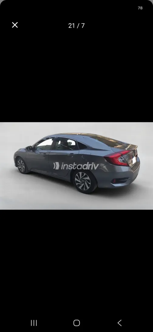 Honda Civic 2017 Gray Automatic Used for Sale in Greater Cairo ( Cairo + Giza) - 6