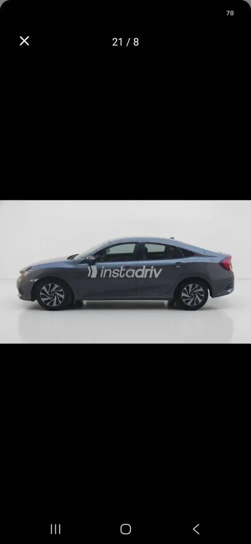 Honda Civic 2017 Gray Automatic Used for Sale in Greater Cairo ( Cairo + Giza) - 10