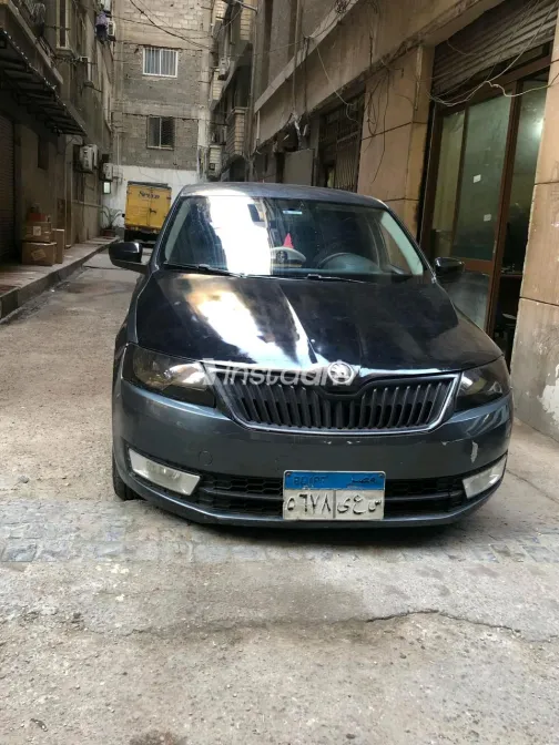 Skoda Rapid 2015 Dark Gray Automatic Used for Sale in Greater Cairo ( Cairo + Giza) - 1