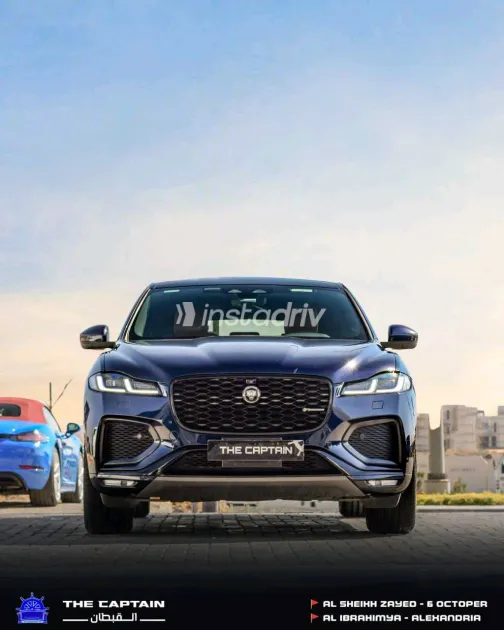 Jaguar F-Pace 2021 Blue Automatic Used for Sale in Greater Cairo ( Cairo + Giza) - 4