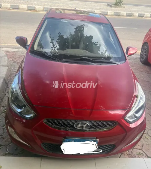 Hyundai Accent 2019 Red Automatic Used for Sale in Greater Cairo ( Cairo + Giza) - 3